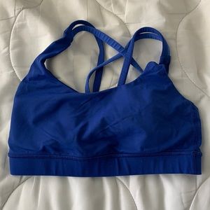blue lululemon sports bra